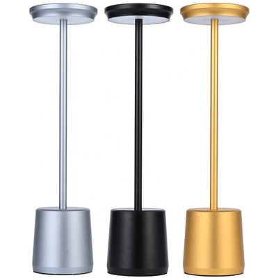 Elegant LED Charging Table Lamp 110lm/w Support Dimmer for Room Bedside and Restaurant