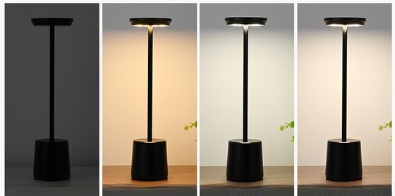 Elegant LED Charging Table Lamp 110lm/w Support Dimmer for Room Bedside and Restaurant