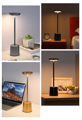 Elegant LED Charging Table Lamp 110lm/w Support Dimmer for Room Bedside and Restaurant