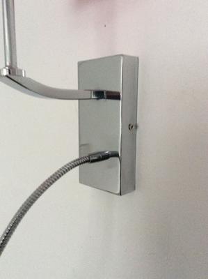 LED Modern Hotel Wall Lamps with Double Head and PP Shade CRI 80 Lifespan 30000 hours