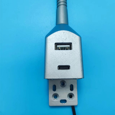 USB Type-C LED Bedside Reading Light with Flexible Goose-neck and 12V Fast Charger