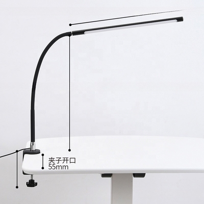 Wire Control Eye Protection LED Clip Desk Lamp with 3 Color Temperature 10 levels Dimming