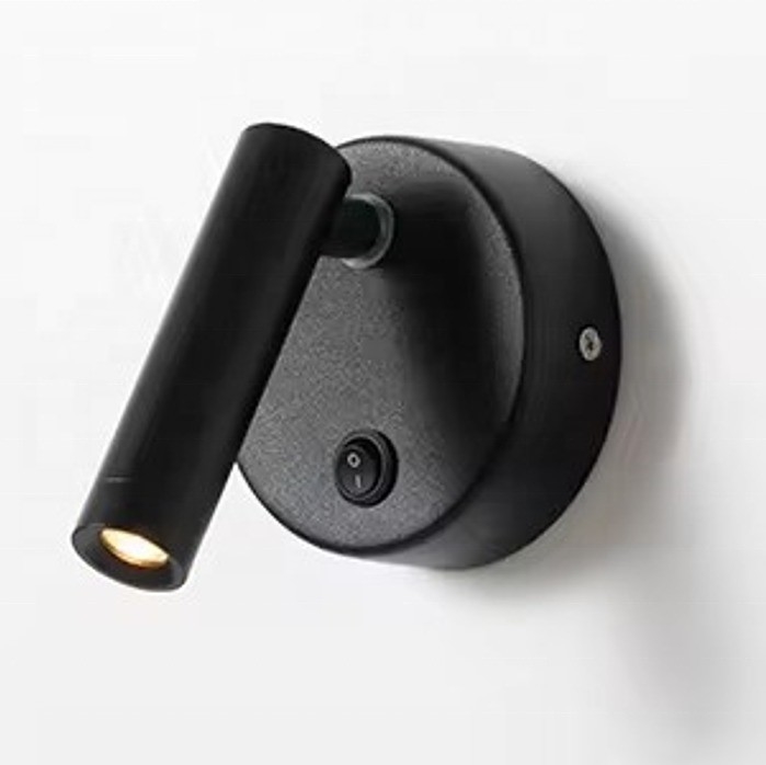 30000 Hours Working Time Aluminum Rotatable Bedside LED Reading Wall Light for Hotel
